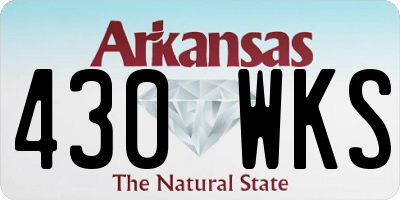 AR license plate 430WKS