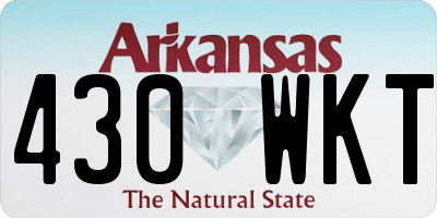 AR license plate 430WKT