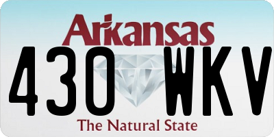 AR license plate 430WKV