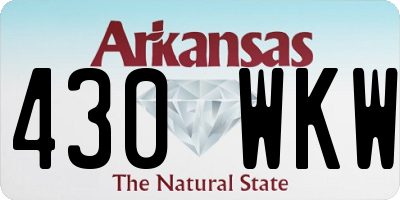 AR license plate 430WKW