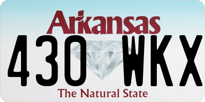 AR license plate 430WKX