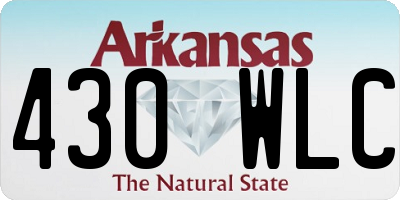 AR license plate 430WLC