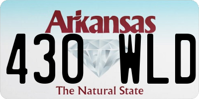 AR license plate 430WLD