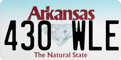AR license plate 430WLE