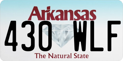 AR license plate 430WLF