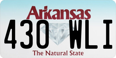 AR license plate 430WLI