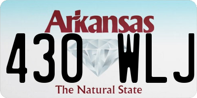 AR license plate 430WLJ