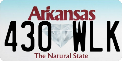 AR license plate 430WLK