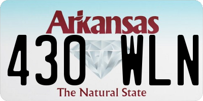 AR license plate 430WLN