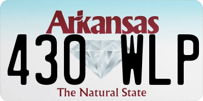 AR license plate 430WLP