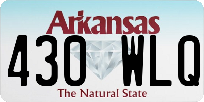 AR license plate 430WLQ