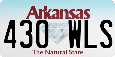 AR license plate 430WLS