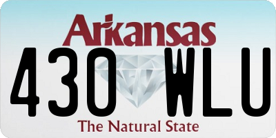 AR license plate 430WLU