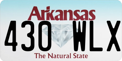 AR license plate 430WLX