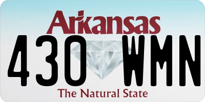 AR license plate 430WMN