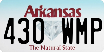 AR license plate 430WMP