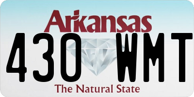 AR license plate 430WMT