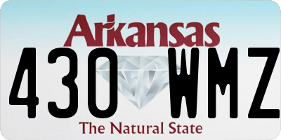 AR license plate 430WMZ