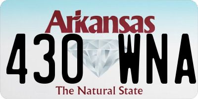 AR license plate 430WNA