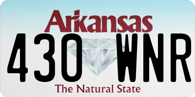 AR license plate 430WNR