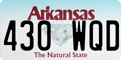 AR license plate 430WQD