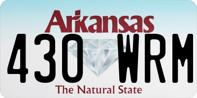 AR license plate 430WRM