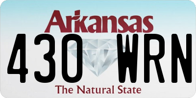 AR license plate 430WRN