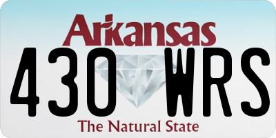 AR license plate 430WRS