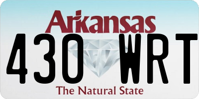 AR license plate 430WRT