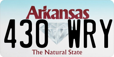 AR license plate 430WRY