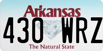 AR license plate 430WRZ