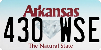 AR license plate 430WSE