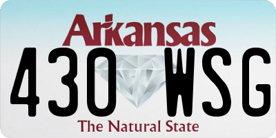AR license plate 430WSG