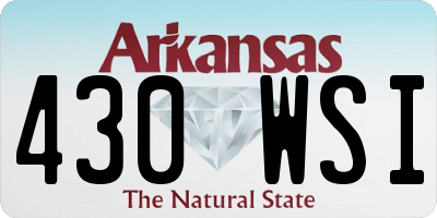 AR license plate 430WSI