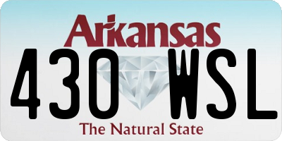 AR license plate 430WSL