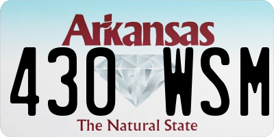 AR license plate 430WSM