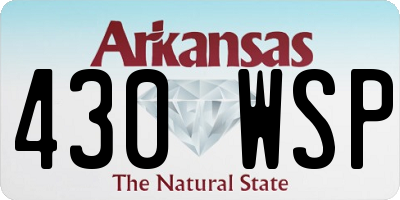 AR license plate 430WSP