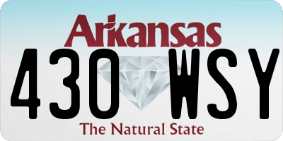 AR license plate 430WSY