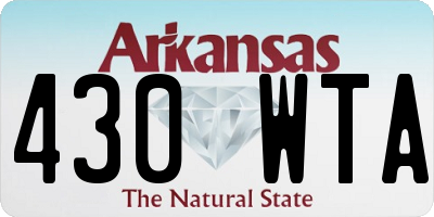 AR license plate 430WTA