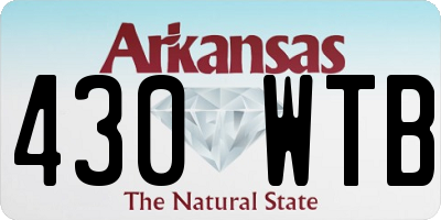 AR license plate 430WTB