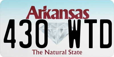 AR license plate 430WTD