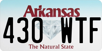 AR license plate 430WTF