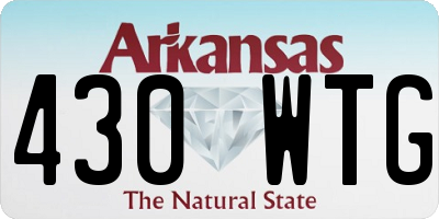 AR license plate 430WTG