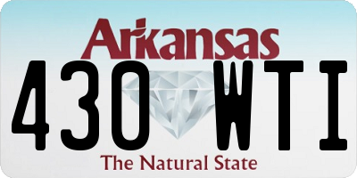 AR license plate 430WTI