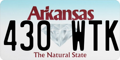 AR license plate 430WTK