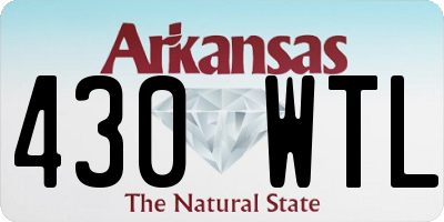 AR license plate 430WTL
