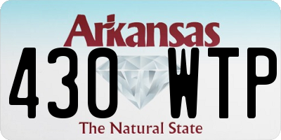 AR license plate 430WTP