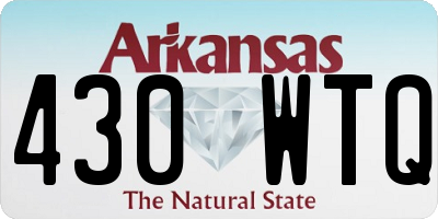 AR license plate 430WTQ