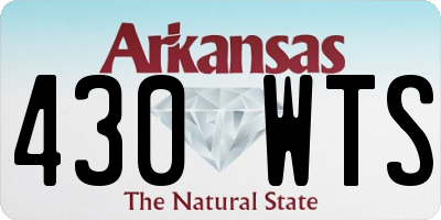 AR license plate 430WTS