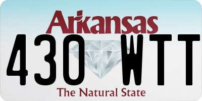 AR license plate 430WTT